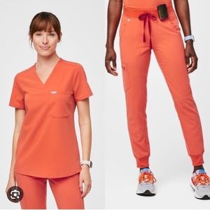 Figs orange sunset Catarina top